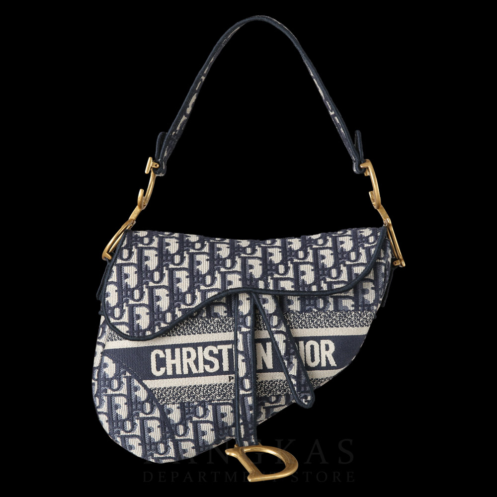 CHRISTIAN DIOR(USED)크리스찬디올 오블리크 새들백 미듐 & 스트랩